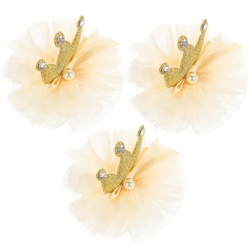 FONDOTIN 3stücke -haarspangen Für Mädchen Mehrschichtige Haarklammern Junge Mädchen-haarschmuck Party-accessoires Geburtstag-verzierung von FONDOTIN