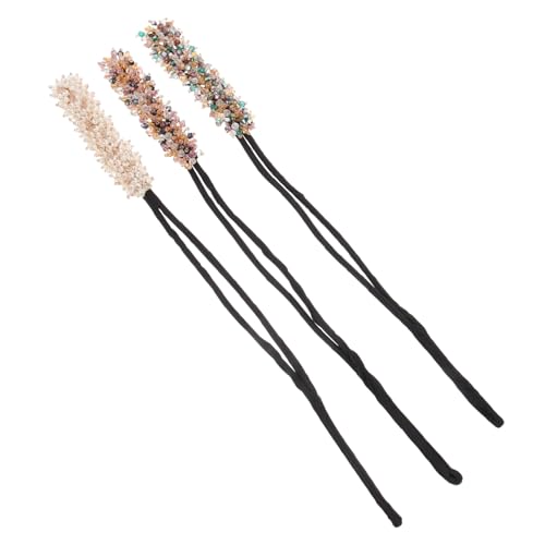 FONDOTIN 3 Stück Teiliges Hair Bun Maker Haarknotenhilfe für Damen und Mädchen Eleganter Haarknotenformer für Mittellanges Haar Schonend und Einfach zu Verwenden Sorgt für Zufällige Farbe von FONDOTIN