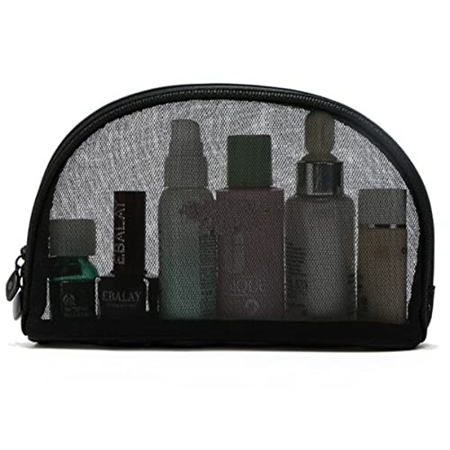 FONDOTIN 3stücke Schwarze Mesh Make-up Tasche Transparente Netz Kosmetiktasche Mit Reißverschluss Leichtgewichtige Reise Tasche Für Kosmetik Organizer Hochwertiger Für Lange Haltbarkeit von FONDOTIN