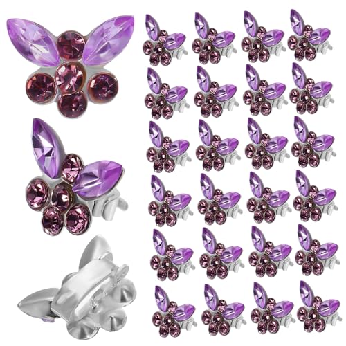 FONDOTIN 30 Stück Mini Schmetterling Haarspangen Glitzernde Haarschmuck Clips für Damen Mädchen Vielseitige Styling accessoires für Freizeit und Besondere Anlässe von FONDOTIN