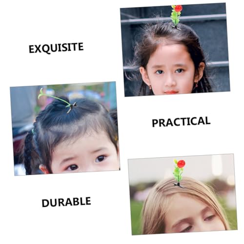 FONDOTIN 30 Stück Teiliges Kreative Haarklammern mit Simulierten Pflanzenmotiven Langlebig aus PP und Grün Verlaufende Fruchtdesigns für Mädchen und Damen für Party Urlaub und Alltag von FONDOTIN