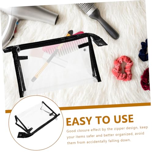 FONDOTIN 4 Stck Teiliges Transparentes Make Up Täschchen wasserdichte Kosmetiktaschen mit Robustem Reißverschluss Leichte Tragbare Kulturtasche für Damen für Reisen Camping und Alltag von FONDOTIN