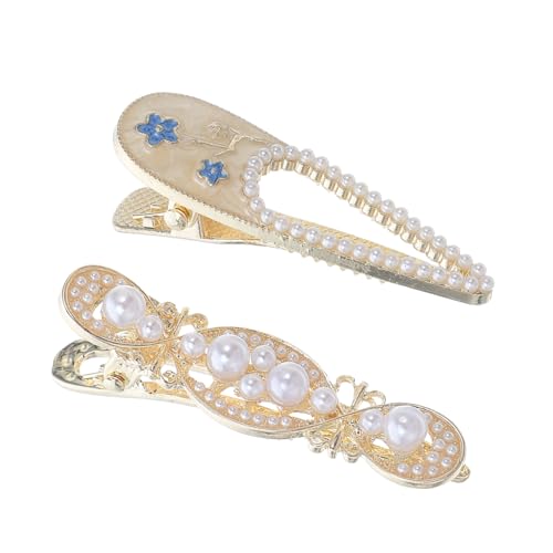 FONDOTIN 4stücke Blumenhaarspangen Winzige Haarspangen Für Damen Kleine Dekorative Haarspangen Haarklammern Modische Damenhaarspangen Für Dünnes Damenhaar Ästhetische Haaraccessoires von FONDOTIN