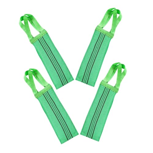 FONDOTIN 4 Stück Exfolierendes Duschhandtuch Langes Rücken Peeling Tuch Doppelseitig aus Langlebigem Sanftes und Effektives Körperpeeling für Männer und Frauen Portable Körperreinigung von FONDOTIN