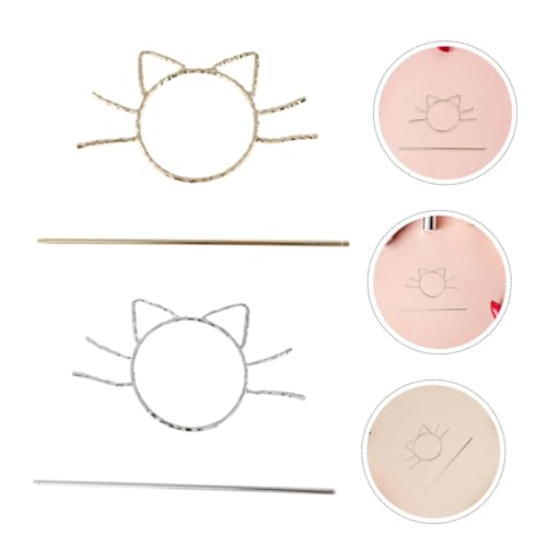 FONDOTIN 4 Stück Katzen Haarspangen aus Robustem Legierungsmetall Chinesischer Stil Leichte Hohl Gearbeitete Haarnadeln für Damen und Mädchen Haarschmuck für Alltag Partys und Festliche von FONDOTIN