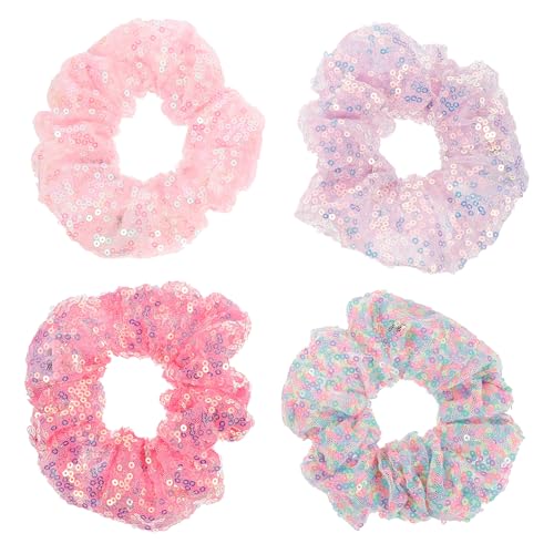 FONDOTIN 4 Stück LED Haargummi mit Leuchtenden Mesh Pailletten Elastische Haarschleifen für Mädchen Vielseitiger Haarschmuck für Haartypen Bunte Haarbänder Komfortabel und Zufällige Farbe FONDOTIN 4 Stück LED Haargummi mit Leuchtenden Mesh Pailletten Elastische Haarschleifen für Mädchen Vielseitiger Haarschmuck für Haartypen Bunte Haarbänder Komfortabel und Zufällige Farbe von FONDOTIN