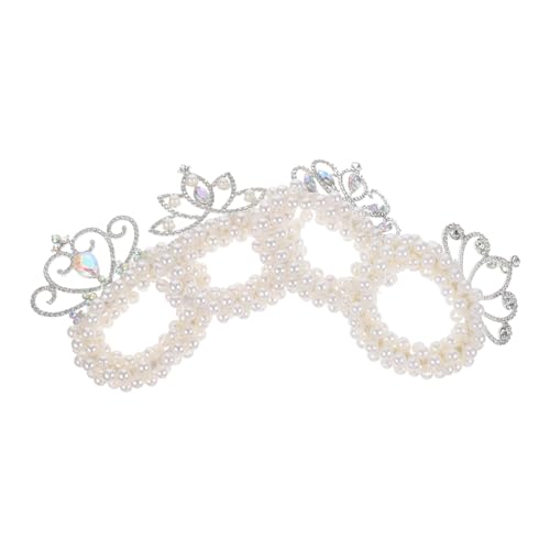 FONDOTIN 4 Stück Perlen Haargummis Teilig Elastische Ponytail Halter mit Design Dekorative Haarschmuck für Damen und Weich Langlebig und Rutschfest Geeignet für Dickes und Dünnes Haar von FONDOTIN