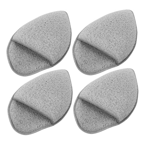 FONDOTIN 4 Stück Sanfte Gesichts schwämme aus PU Material Ergonomische Wassertropfenform Schonendes Peeling Reinigungs pad für Empfindliche Haut Make up entferner Tägliche Anwendung von FONDOTIN