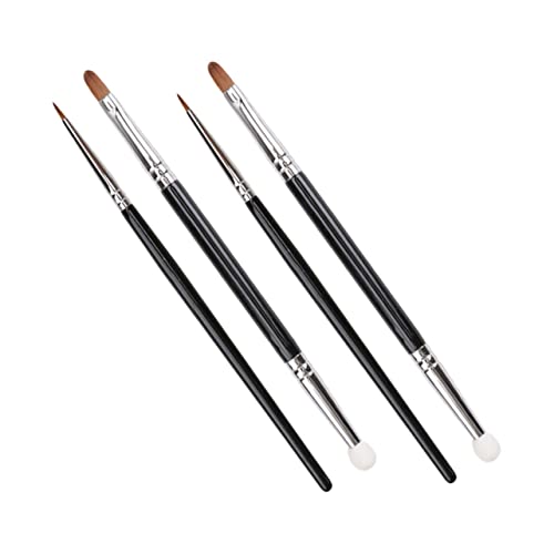 FONDOTIN 4 Stück Teiliges Doppelkopf Concealer Makeup Pinsel mit Langem Griff Weiche Schwammköpfe für Präzises Abdecken von Pickeln und Augenringen Geeignet für Empfindliche Haut und FONDOTIN 4 Stück Teiliges Doppelkopf Concealer Makeup Pinsel mit Langem Griff Weiche Schwammköpfe für Präzises Abdecken von Pickeln und Augenringen Geeignet für Empfindliche Haut und von FONDOTIN