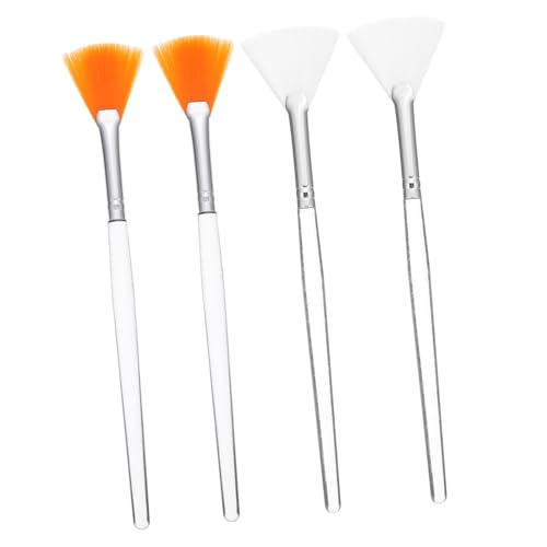 FONDOTIN 4 Stück Teiliges Gesichtsmaske Pinsel Weiche Flexible Borsten Langlebig und Leicht für Tonmasken Serum und Peeling Wiederverwendbar Einfach zu Reinigen für und Salon Anwendung von FONDOTIN