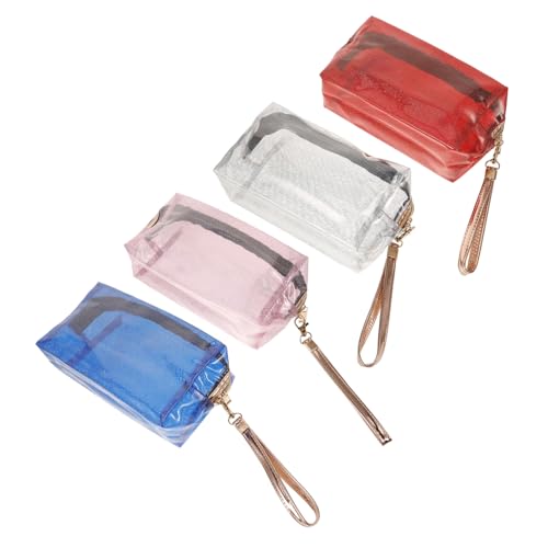 FONDOTIN 4 Stück Teiliges Holografisches Kosmetiktaschen Transparente Make up Organizer mit Metallreißverschluss Tragbare Kulturbeutel für Reisen und Alltag Vielseitige FONDOTIN 4 Stück Teiliges Holografisches Kosmetiktaschen Transparente Make up Organizer mit Metallreißverschluss Tragbare Kulturbeutel für Reisen und Alltag Vielseitige von FONDOTIN