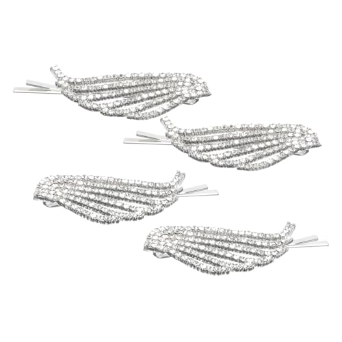 FONDOTIN 4 Stück Teiliges Wasserstrahl Flügel Haarklammern aus Langlebiger Legierung Funkelnde Strasssteine Seitliche Haarnadeln für Damen Eleganter Haarschmuck für Hochzeiten und Partys FONDOTIN 4 Stück Teiliges Wasserstrahl Flügel Haarklammern aus Langlebiger Legierung Funkelnde Strasssteine Seitliche Haarnadeln für Damen Eleganter Haarschmuck für Hochzeiten und Partys von FONDOTIN