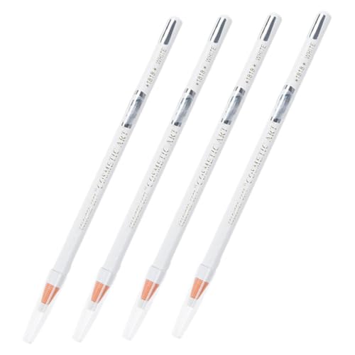 FONDOTIN 4 Stück Wasserdichter Augenbrauenstift mit Feiner Spitze Wischfester Make Up Stift für Präzise Langanhaltende und Natürliche Augenbrauen Schweißresistent Sanfte Anwendung für von FONDOTIN