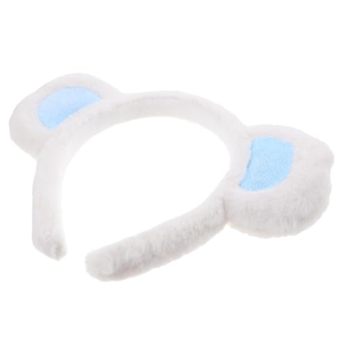 FONDOTIN 4 Stück Weiche Bärenohren Haarreif für Damen Kuscheliges Stirnband mit Niedlichen Cartoon Ohren Leichtes Formstabiles Haarschmuck Accessoire für Partys Festivals und Cosplay von FONDOTIN