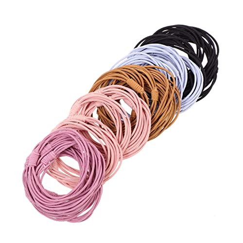FONDOTIN 40stücke Elastische Haarbänder Für Frauen Haargummis Mit Pferdeschwanzhaltern Dehnbar Und Elastisch Geeignet Für Mitteldickes Dickes Haar Für Hause Partys Und Reisen von FONDOTIN