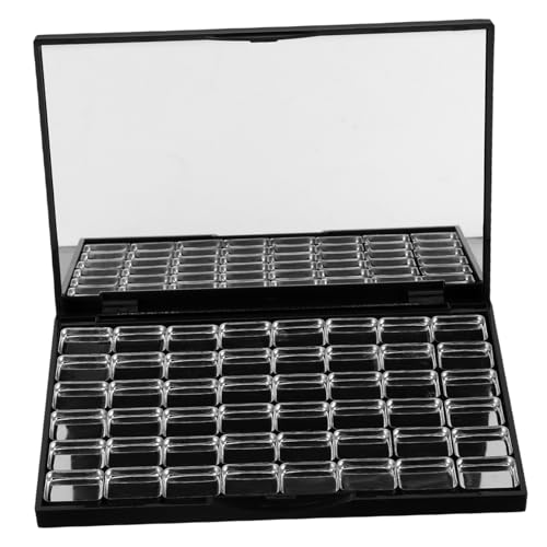 FONDOTIN 48 Stück Leere Magnetische Makeup Palette mit Metallpfännchen Nachfüllbare Lidschatten Box mit Spiegel Kompakte Aufbewahrung für Lippenstift Diy Kosmetik für Unterwegs von FONDOTIN