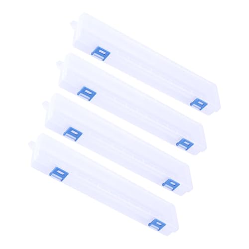 FONDOTIN 4stücke Tragbare Aufbewahrungsboxen Für Malpinsel Transparente Malwerkzeug-Organizer Praktische Pinselbox Für Künstlerbedarf Und DIY-malerei von FONDOTIN