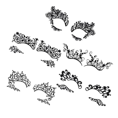 FONDOTIN 5 Paare Augen Make Up Tattoos Selbstklebende Eyeliner und Lidschatten Sticker für für Partys Cosplay und Halloween Wasserfest und Hautfreundlich von FONDOTIN