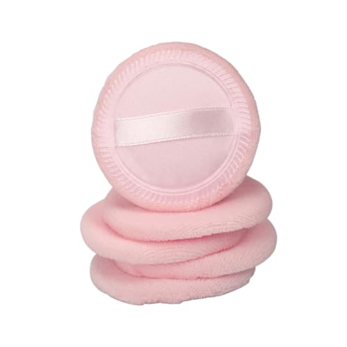 FONDOTIN 5 Stück Runde Baumwoll puderquasten für Foundation und Lose Puder Sanft zur Haut Wiederverwendbar für Salon Zuhause und Reisen Rosa FONDOTIN 5 Stück Runde Baumwoll puderquasten für Foundation und Lose Puder Sanft zur Haut Wiederverwendbar für Salon Zuhause und Reisen Rosa von FONDOTIN