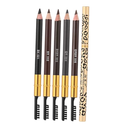 FONDOTIN 5 Stück Teiliges Augenbrauenstift Pinsel Doppelseitiger Wasserfester Schweißfester Augenbrauenstift Natürliches Gleichmäßiges Färben Langanhaltendes Make up für Damen FONDOTIN 5 Stück Teiliges Augenbrauenstift Pinsel Doppelseitiger Wasserfester Schweißfester Augenbrauenstift Natürliches Gleichmäßiges Färben Langanhaltendes Make up für Damen von FONDOTIN