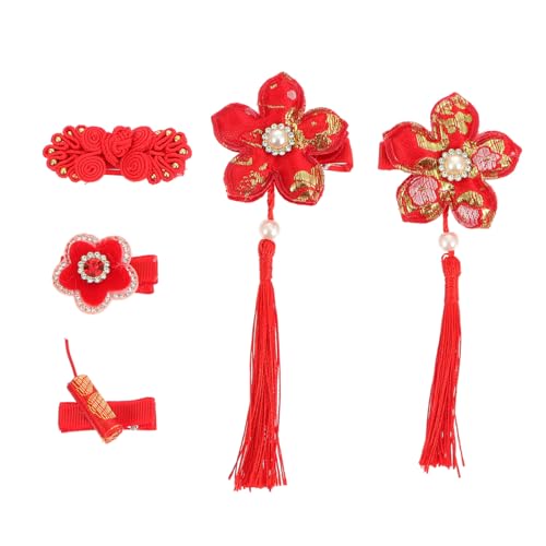 FONDOTIN 5 Stück Teiliges Chinesisches Haarschmuck Set mit Quasten Weiches Stoffmaterial Sicher und Langlebig Leichter Haarclip für Mädchen Traditioneller Hanfu Stil Komfortabel und FONDOTIN 5 Stück Teiliges Chinesisches Haarschmuck Set mit Quasten Weiches Stoffmaterial Sicher und Langlebig Leichter Haarclip für Mädchen Traditioneller Hanfu Stil Komfortabel und von FONDOTIN