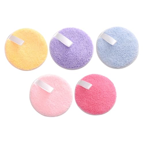 FONDOTIN 5 Stück Teiliges Kleine Runde Makeup Pads aus Weichem Material Waschbare Gesichtsschwämme für Sanfte Reinigung und Gleichmäßiges Abschminken Geeignet für Mädchen und Frauen von FONDOTIN