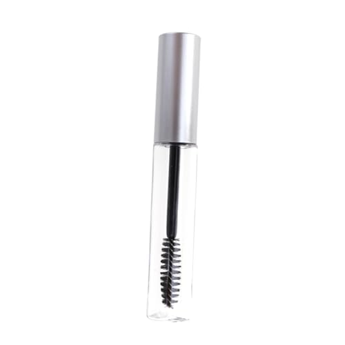FONDOTIN 5 Stück Teiliges Leere Wimperntusche Behälter mit Transparentem Körper und Silbernem Deckel Nachfüllbare Eyelash Flaschen DIY Mascara Tube für Reisen und Kosmetikgebrauch von FONDOTIN