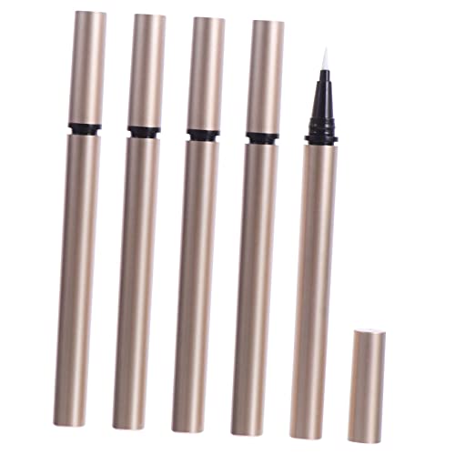 FONDOTIN 5 Stück Teiliges Nachfüllbares Eyeliner Flüssiger Eyeliner Behälter DIY Mattgoldene Präzisions applikatoren Leicht Zu Befüllen Für Langanhaltendes Make up FONDOTIN 5 Stück Teiliges Nachfüllbares Eyeliner Flüssiger Eyeliner Behälter DIY Mattgoldene Präzisions applikatoren Leicht Zu Befüllen Für Langanhaltendes Make up von FONDOTIN
