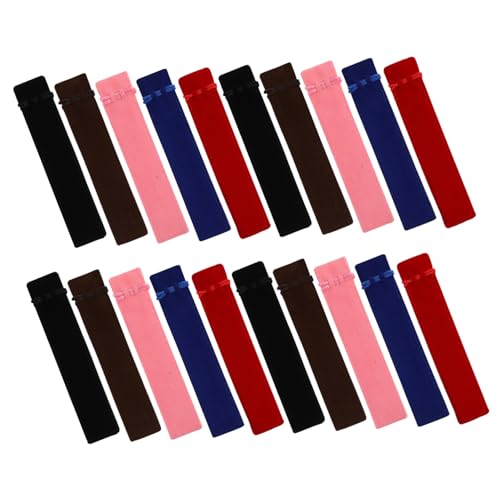 FONDOTIN 50 Stück Fleece -Stiftbeutel einzelner Stifthalter small Pencil case Stifthalter für Studenten Stiftkofferbeutel Brunnenstifthalter Stiftverpackungstasche Kunststiftfall Flanell von FONDOTIN