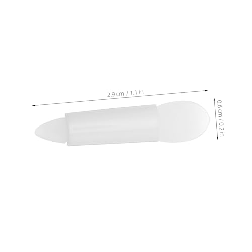 FONDOTIN 50 Stück Silikon Makeup Applikatoren mit Lip Mask Löffel und Doppelseitigem Glitter Eyeshadow Pinsel Wiederverwendbar Transparent Präzise Verteilung für Lippen und Augen Leicht und von FONDOTIN