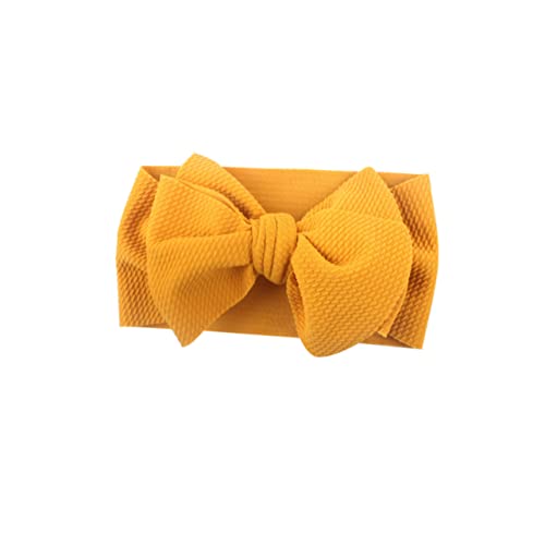 FONDOTIN 5stücke Haarband Mit Schleife Elastisch Für Mädchen Und Junge Mädchen in Rosa Blau Gelb Rosé Stirnband Kopfbedeckung Haar-accessoires von FONDOTIN