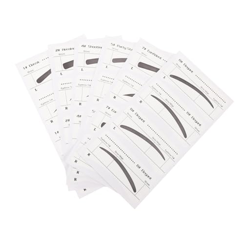 FONDOTIN 6 Stck Teiliges Augenbrauen Schablonen Einweg Augenbrauen Aufkleber für Frauen Präzise Makeup Vorlage Papier Material Praktisch und Zeitsparend für Perfektes Styling FONDOTIN 6 Stck Teiliges Augenbrauen Schablonen Einweg Augenbrauen Aufkleber für Frauen Präzise Makeup Vorlage Papier Material Praktisch und Zeitsparend für Perfektes Styling von FONDOTIN