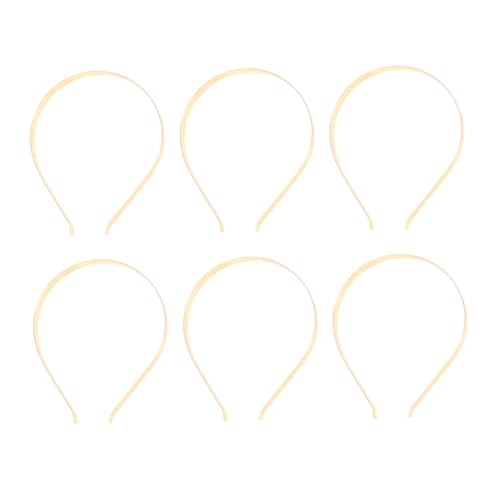 FONDOTIN 6 Stck Teiliges Metall Haarreifen DIY Zubehör Einfache Farbausführung Langlebig Verstellbar für Frauen und Mädchen Vielseitig Kombinierbar Modisch für Alltag und Partys von FONDOTIN