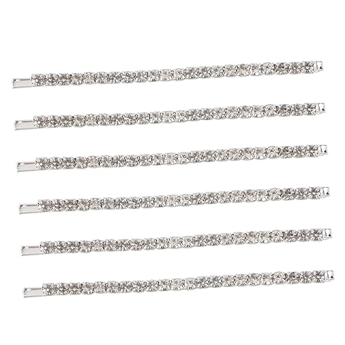 FONDOTIN 6 Stück Strass haarklammern Modische Damen Haarspangen mit Funkelnden Strasssteinen Vielseitiger Haarschmuck für Hochzeit Party und Alltag Geeignet von FONDOTIN