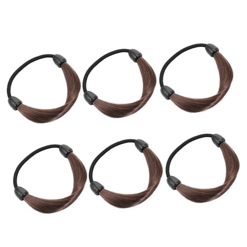 FONDOTIN 6 Stück Teiliges Elastische Haargummis für Frauen und Mädchen Dehnbare Haarbänder Haarschmuck Accessoires Geeignet für Haartypen und Anlässe von FONDOTIN