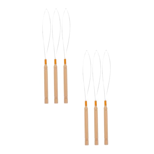 FONDOTIN 6 Stück Teiliges Haarverlängerungs Häkelnadel mit Holzgriff Mikroringe und Microbeads Geeignet Leichter Ziehhaken für Einfache Anwendung bei Haarverlängerungen und Extensions FONDOTIN 6 Stück Teiliges Haarverlängerungs Häkelnadel mit Holzgriff Mikroringe und Microbeads Geeignet Leichter Ziehhaken für Einfache Anwendung bei Haarverlängerungen und Extensions von FONDOTIN