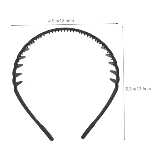 FONDOTIN 6 Stück Teiliges Kunststoff stirnband Dichten Zähnen Rutschfestes Leichtes Haarband für Damen und Mädchen Farbenfrohe Flexible Kopfbedeckung für Alltag und Party von FONDOTIN