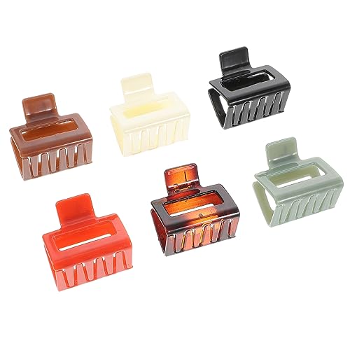 FONDOTIN 6 Stück Teiliges Quadratische Haarklammern Starke Haarstyling Zubehör für Dünnes und Dickes Haar Rutschfeste Krallenclips für Damen Komfortabel und Langlebig von FONDOTIN
