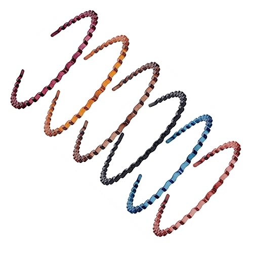 FONDOTIN 6 Stück Teiliges Resin Haarband Wellen Stirnbänder Bunten Farben Hautfreundlich und Langlebig Vielseitiger Haarschmuck für Mädchen und Damen für Alltag Baden und Make Up FONDOTIN 6 Stück Teiliges Resin Haarband Wellen Stirnbänder Bunten Farben Hautfreundlich und Langlebig Vielseitiger Haarschmuck für Mädchen und Damen für Alltag Baden und Make Up von FONDOTIN