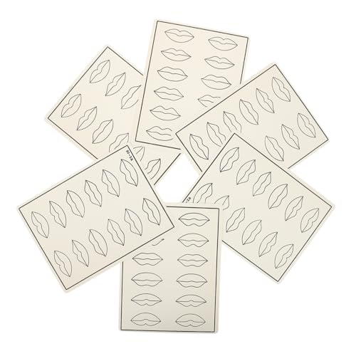 FONDOTIN 6 Stück Teiliges Übungshaut aus Langlebigem für Microblading Lippen Tattoo Training Synthetische Practice Skin mit Hautähnlichem Gefühl für Makeup Anfänger von FONDOTIN
