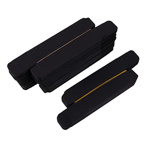 FONDOTIN 60 Stück Lippenstift Verpackungsboxen Aus Papier Schwarze Parfüm Behälter Langlebige Lipgloss Hülsen Für Kosmetik Geschenkverpackung Für Selbstgemacht 2.5x2.5x10.5cm von FONDOTIN