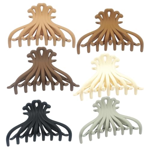 FONDOTIN 6stücke Große Haarklammern Für Dickes Haar Clips Aus Kunststoff Haarklammern Für Langes Haar Für Frauen Haarstyling-tool von FONDOTIN