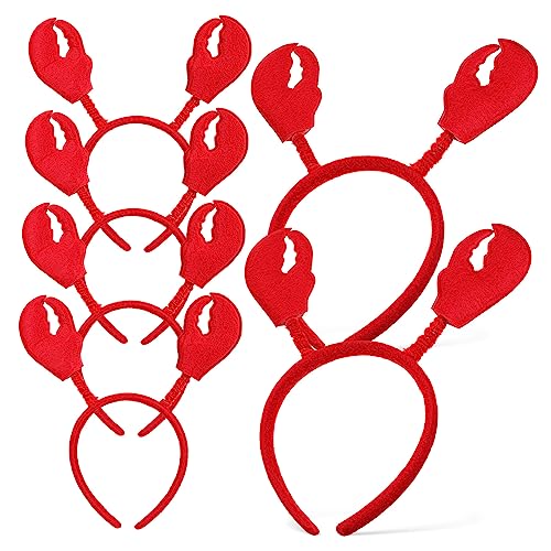 FONDOTIN 6stücke Teiliges Krabben-stirnband Lustige Krustentier-kopfbedeckung Für Kostümfeiern Und Cosplay Kreative Haarschmuck-zubehör Für Frauen Und Bekannte von FONDOTIN