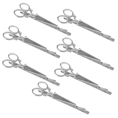 FONDOTIN 7 Stück Teiliges Haarklammern Damen Silberne Haarklammern Scheren Design Vielseitige Haarspangen für Styling Partys und Alltag Modische Frisur Accessoires für Frauen von FONDOTIN