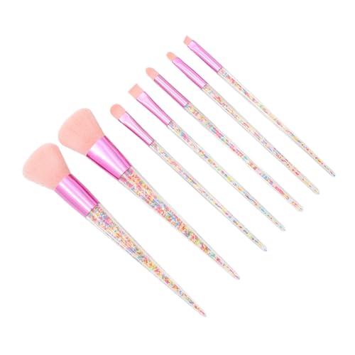 FONDOTIN 7 Stück Teiliges Professionelles Make up Pinselset mit Ergonomischem Pinkem Griff Weichen Synthetischen Borsten Vielseitig für Puder Foundation und Lidschatten Langlebig und von FONDOTIN