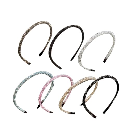 FONDOTIN 7 Stück Teiliges Strass Stirnband Funkelnder Haarschmuck für Damen und Mädchen Metallisches Haarband mit Blüten design Vielseitig für Hochzeit Party Alltag Geeignet von FONDOTIN