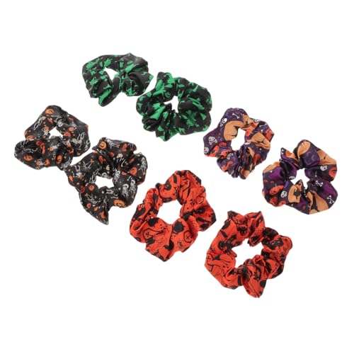 FONDOTIN 8 Stück Dickdarm Haarband Haargummis Für Dickes Haar Halter Haarschmuck Haargummis Durchsichtig Gruselige Haarbänder Mädchen Haarschmuck Halloween Haarringe von FONDOTIN