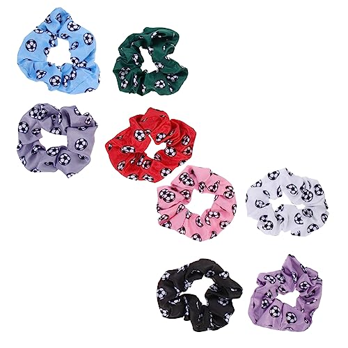 FONDOTIN 8 Stück Teiliges Elastische Haargummis für Damen Weiche Stoff Scrunchies mit Modischem Print zu Haar und Kopfhaut Vielseitig für Zöpfe Pferdeschwanz und Braids Bequem Am von FONDOTIN