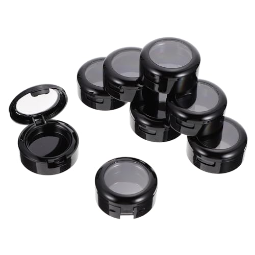 FONDOTIN 8 Stück Teiliges Lidschatten Ersatzbox Innenmaß Kompakter Make Up Behälter für Lidschatten Puder Sicherer Langlebiger Kosmetik Organizer für Zuhause und Unterwegs Weiß von FONDOTIN