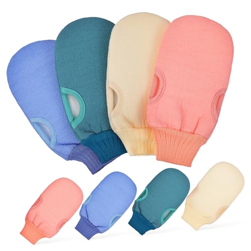 FONDOTIN 8 Stück Teiliges Peelinghandschuhe für Körper Damen und Herren Elastische Duschhandschuhe mit Daumenloch Sanftes Peeling und Massage Hautreinigend für Spa und Tägliche Anwendung FONDOTIN 8 Stück Teiliges Peelinghandschuhe für Körper Damen und Herren Elastische Duschhandschuhe mit Daumenloch Sanftes Peeling und Massage Hautreinigend für Spa und Tägliche Anwendung von FONDOTIN